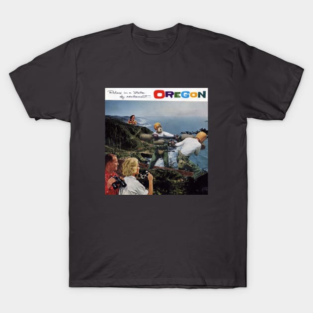 Oregon! Relax! #2 T-Shirt by PDX Collage